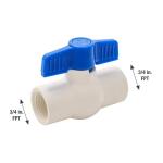Everbilt 3/4 in. x 3/4 in. Sch. 40 PVC FPT x FPT Threaded Ball Valve (107-134HC)