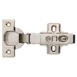 Everbilt 5 Pair Framelesss 35 mm 110-Degree Full Overlay Soft Close Nickel Cabinet Hinge (10 Pieces) (H32636C-NP-U10)