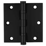 Everbilt 3-1/2 in. Square Radius Matte Black Commercial Grade with Ball Bearing Hinge (28846)
