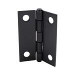 Everbilt 2 in. Matte Black Non-Removable Pin Narrow Utility Hinge (2-Pack) (28917)
