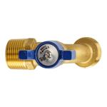 Everbilt 3/4" MIP or 1/2" FIP x 3/4 in. MHT Forged Brass Quarter Turn Hose Bibb Valve (103-054EB)