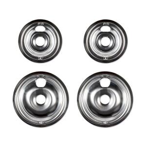 Everbilt 4-Pack Chrome Drip Bowl for GE Electric Ranges (98231)