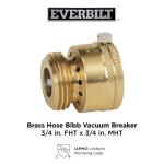 Everbilt 3/4 in. FHT x 3/4 in. MHT Hose Bibb Valve Vacuum Breaker (VACBFPZ4EB)