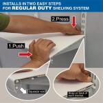 Everbilt 4 ft. x 16 in. Decorative Shelf Cover - White (90340)