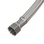Everbilt 3/4 in. PTC x 3/4 in. FIP x 18 in. Braided Stainless Steel Water Heater Connector with Ball Valve(EBBS34PF18BV)