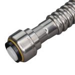 Everbilt 3/4 in. PTC x 3/4 in. FIP x 18 in. Corrugated Stainless Steel Water Heater Connector (EBCSST34PF18)