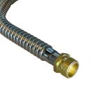 Everbilt 3/4 in. MIP x 3/4 in. FIP x 18 in. Corrugated Stainless Steel Tankless Water Heater Connector (EBWC-07M-18)