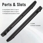 HP Essential 255 G10 15.6" Business Laptop, AMD Ryzen 5 7530U, 32GB RAM, 1TB SSD, Windows 11 Pro, Grey