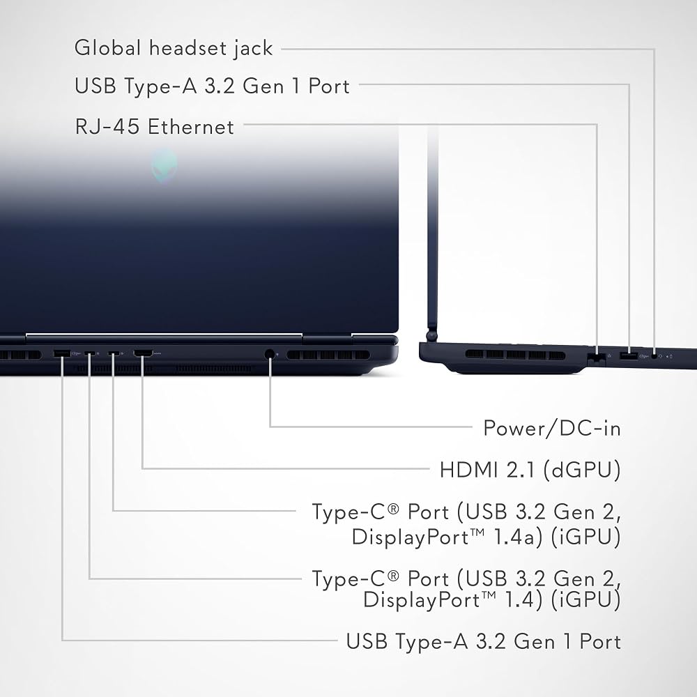 Alienware 16 Aurora Gaming Laptop, RTX 5050, Intel Core 7 240H - Image 9