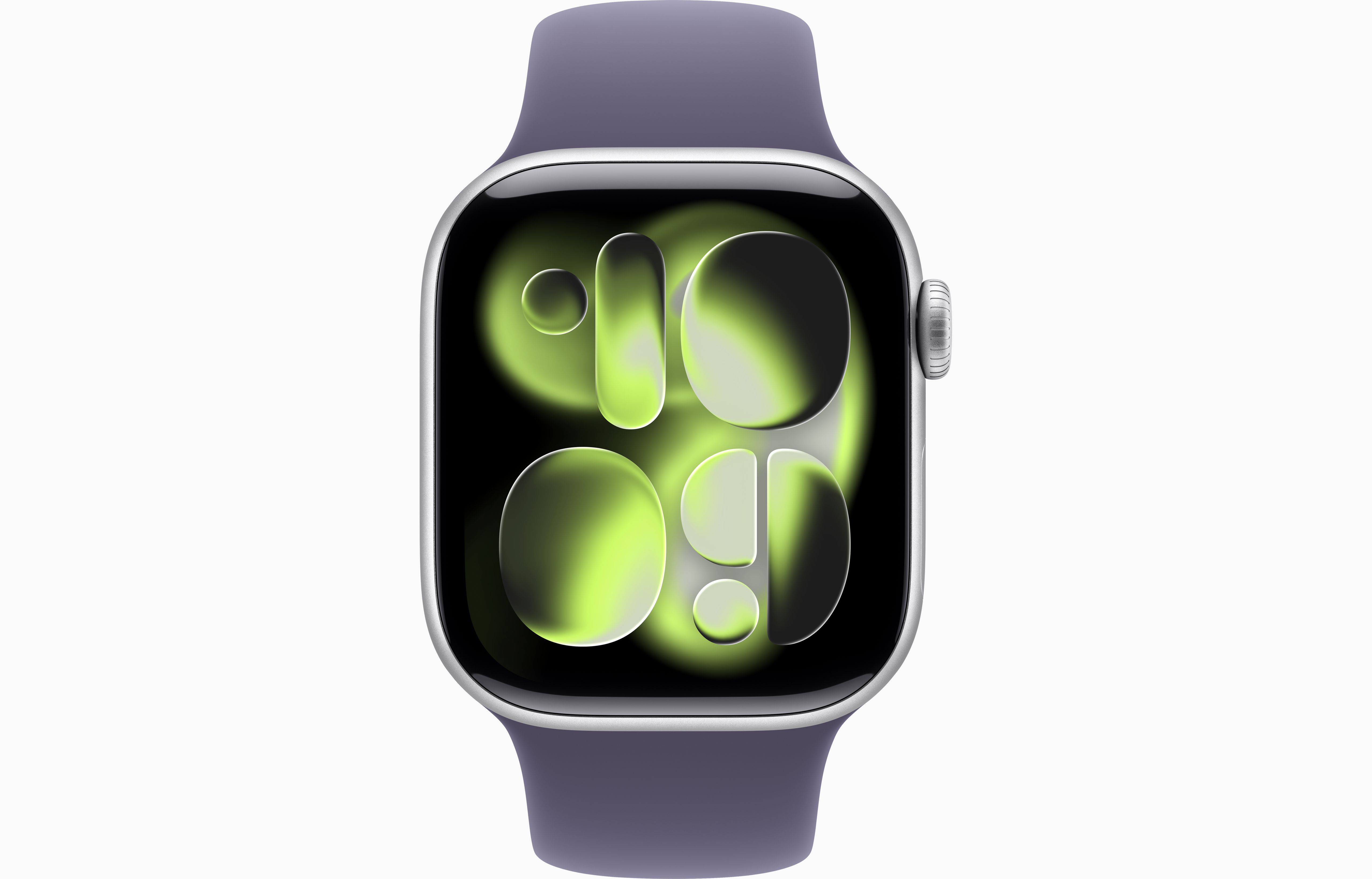 Apple Watch Series 11 Aluminum GPS – Silver (Purple Fog Sport Band) - Image 2