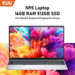 KUU 15.6" Laptop, Intel N95, 16GB RAM, 512GB SSD, Windows 11 Pro