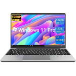 TEMLICOLO 15.6" Laptop, N100, 12GB RAM, 512GB SSD, 1920x1080, Win 11 Pro