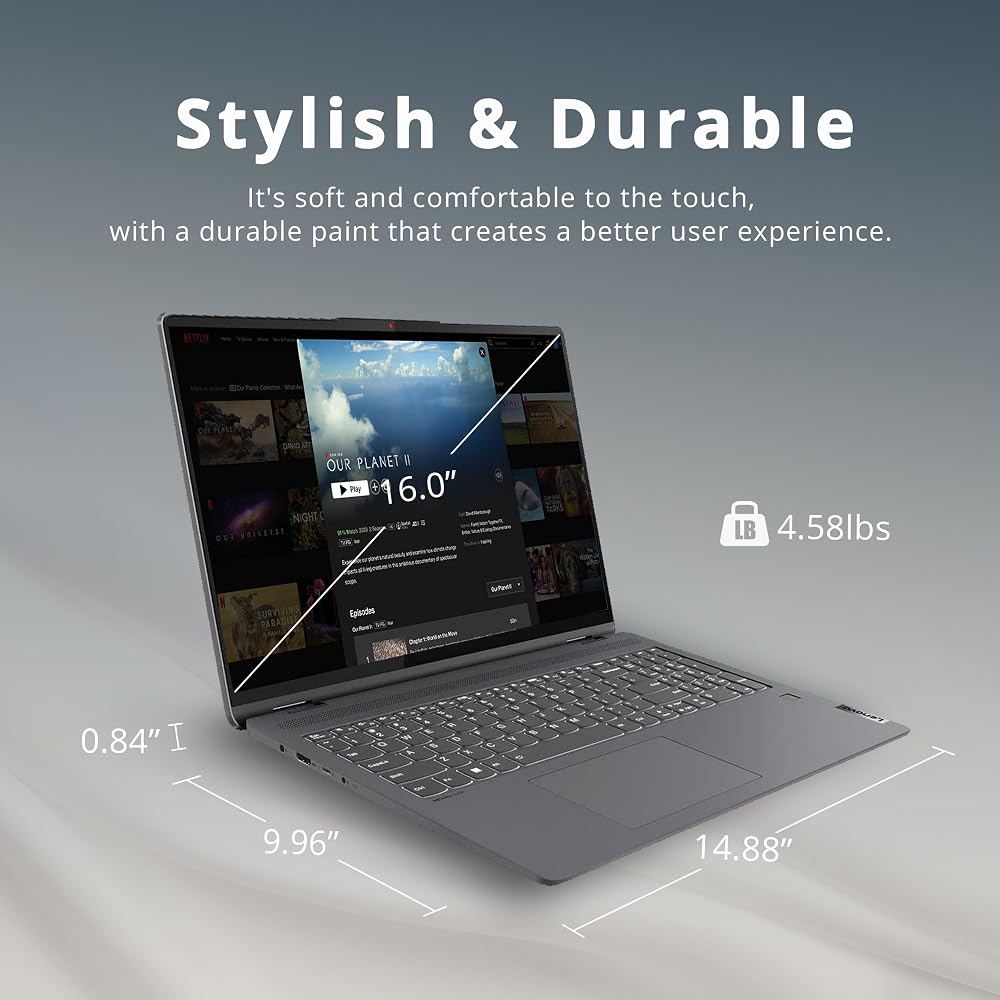 Lenovo IdeaPad Flex 5 16"  2-in-1 Touchscreen Laptop Intel Core i7-1255U - Image 9