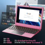 NBD 10.1" Android 12 Mini Laptop Quad-Core Netbook for Kids with Bag and Mouse