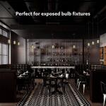 Feit Electric 25W Equivalent Dimmable Vintage Oversized E26 LED Light Bulb With Mesh Cage Acrylic Filament Matte Gold Soft White 2700K (CG/AYC/MG/927CA/HDRP)