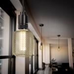 Feit Electric 25W Equivalent Dimmable Vintage Oversized E26 LED Light Bulb With Mesh Cage Acrylic Filament Matte Gold Soft White 2700K (CG/AYC/MG/927CA/HDRP)
