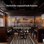 Feit Electric 25W Equivalent PS50 Dimmable Oversized Amber Glass E26 Vintage Edison LED Light Bulb Acrylic Filament Warm White 2100K (PS50/AYC/820/HDRP)