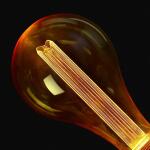 Feit Electric 25W Equivalent PS50 Dimmable Oversized Amber Glass E26 Vintage Edison LED Light Bulb Acrylic Filament Warm White 2100K (PS50/AYC/820/HDRP)