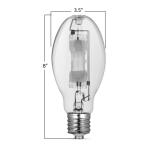 Feit Electric 400-Watt ED28 Shape Clear Metal Halide High Intensity Discharge E39 Mogul Base HID Light Bulb 1-Pack (MH400/U/ED28/HDRP)