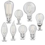 Feit Electric 40W Equivalent BA10 E12 Candelabra Dim White Filament Clear Glass Chandelier LED Light Bulb Soft White 2700K 3-Pack (CFC40927CAWFILHDRP/3)