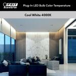 Feit Electric 26-Watt Equivalent PL Tritube CFLNI 4-Pin Plug-In GX24Q-3 Base CFL Replacement LED Light Bulb, Cool White 4100K 1-Pack (BPPLT26E841LEDG2HDRP)