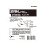 Everbilt 1/4 in. x 2-1/4 in. Toilet Bolts with Caps (1000055038)