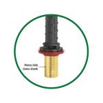 Fluidmaster 400A Universal Toilet Flush Valve with Brass Shank (400A-036-T15)