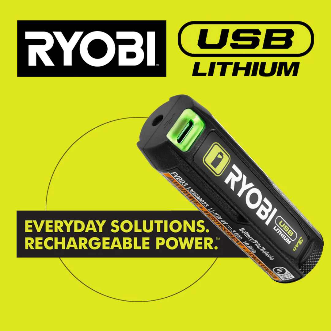 RYOBI USB Lithium Clamp Fan Kit – 135 CFM, 2-Speed, 7H Runtime - Image 4