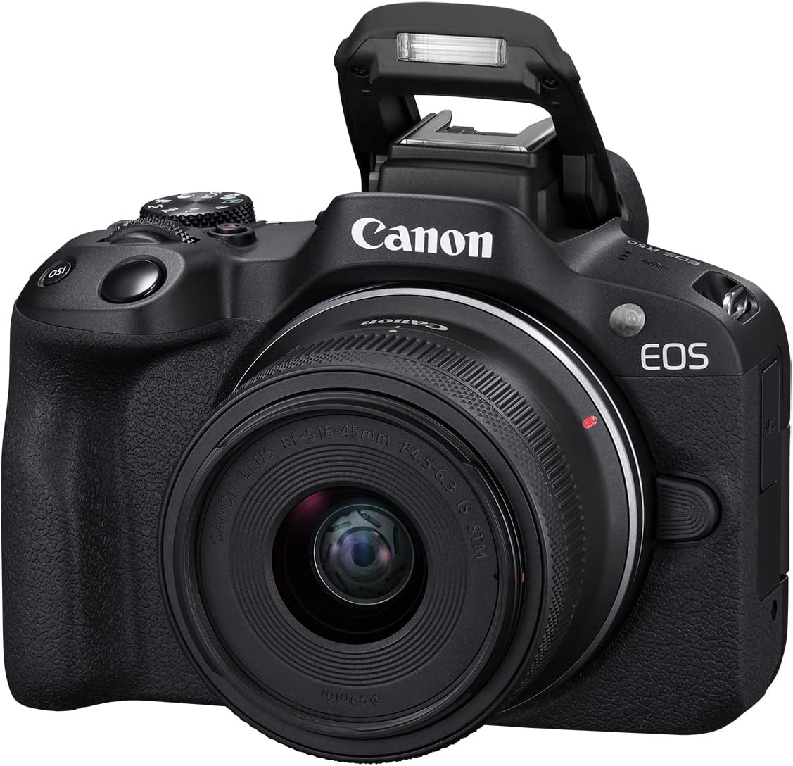 Canon EOS R50 Mirrorless Camera Kit with (RF-S 18–45mm) 24.2MP 4K Vlogging Black - Image 4