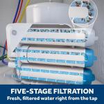 GE Under Sink 5 Stage Premium Reverse Osmosis Water Filtration System (GXRV40TBN)