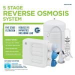 GE Under Sink 5 Stage Premium Reverse Osmosis Water Filtration System (GXRV40TBN)