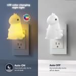 Globe Electric 0.5 Watts Tommy Dino Integrated LED Night Light Bulb Color Changing 1-Pack (13893)