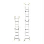 Gorilla Ladders18 ft Reach Aluminum Multi-Position Ladder with Tool Hangers, 300 lbs. Load Capacity, Type IA Duty Rating (GMPXA-18)