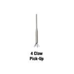 GrabEasy 24 in. Ergonomic Handle, Flexible, 4 Claw Pick-Up Tool, Jewelry Retriever, Clog Remover, Drain Snake in Chrome (PF0405)