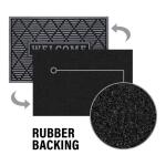 StyleWell Diamonds Charcoal 24 in. x 36 in. Welcome Door Mat (60700281124x36)