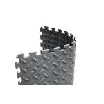 Husky Gray 18 x 18 x 2.1 Thick PVC Exercise/Gym Flooring Tiles (6 Tiles/Case) (13.95 sq. ft.) (HDTRP6DG)