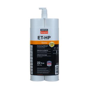 Simpson Strong-Tie ET-HP 22 oz. Epoxy Adhesive Cartridge with Nozzle (ET-HP22-N)