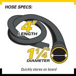 Stinger 2.5 Gallon 1.75 Peak HP Small Shop Vac Wet Dry Vacuum with Filter Bag, Hose, Utility Nozzle and Car Nozzle Attachments (HD2025)