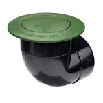 NDS Pop-Up Drainage Emitter with Elbow for 4 in. Drain Pipes, Green Plastic (422G)