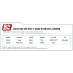 Grip-Rite 1-1/2 in. x 18-Gauge Electrogalvanized Steel Brad Nails 5000 per Box (GRF18112)