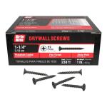 Grip-Rite #6 x 1-1/4 in. #2 Phillips Bugle Head Fine Thread Drywall Screws 1 lb. Box (114DWS1)
