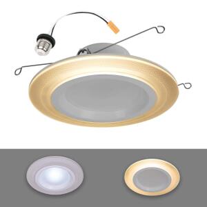 HALO 5/6 in. 10.9-Watt RL Night Light Recessed LED Retrofit Module, 1000-Lumens, Selectable CCT, D2W (RLNL56109FSD2W1EWH)