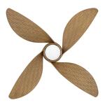 Hampton Bay Fernbrooke 52 in. Indoor/Outdoor Brown Oak Ceiling Fan with Adjustable White Integrated LED and Remote Control (59065)
