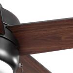 Hampton Bay Mena 44 in. LED Indoor/Outdoor Matte Black Ceiling Fan with Light Kit and Reversible Blades Included (92404)