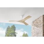 Hampton Bay Blair 52 in. Indoor/Outdoor White Ceiling Fan with Natural and Warm White Blades (34776-HBUW)
