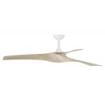 Hampton Bay Blair 52 in. Indoor/Outdoor White Ceiling Fan with Natural and Warm White Blades (34776-HBUW)