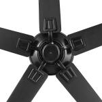 Hampton Bay Bayfield 52 in. Indoor Matte Black Dry Rated Downrod Ceiling Fan with 5 Reversible Blades (52193)