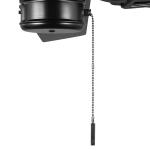 Hampton Bay Bayfield 52 in. Indoor Matte Black Dry Rated Downrod Ceiling Fan with 5 Reversible Blades (52193)