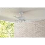 Hampton Bay Barrow Island 52 in. Indoor/Outdoor Wet Rated White Ceiling fan (YG529-WH)
