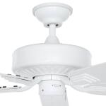 Hampton Bay Barrow Island 52 in. Indoor/Outdoor Wet Rated White Ceiling fan (YG529-WH)